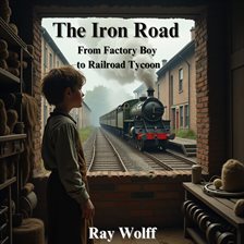 Imagen de portada para The Iron Road: From Factory Boy to Railroad Tycoon