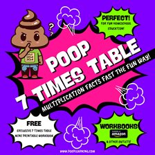 Cover image for Poop 7 Times Table - Learn Multiplication Facts Fast the Fun Way