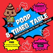 Cover image for Poop 8 Times Table - Learn Multiplication Facts Fast the Fun Way
