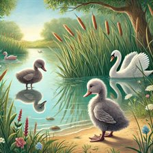 Cover image for The Ugly Duckling: A Magical Transformation Fairy Tale for Kids - Timeless Story by Hans Christian