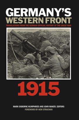 Imagen de portada para Germany's Western Front: 1915
