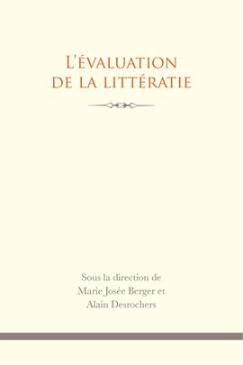 Cover image for L' Évaluation de la littératie