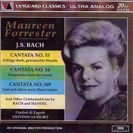 Cover image for Maureen Forrester Sings Bach And Handel