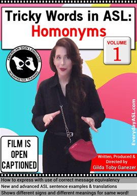 Cover image for Tricky Words in ASL: Homonyms, Vol. 1