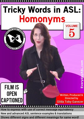Imagen de portada para Tricky Words in ASL: Homonyms, Vol. 5
