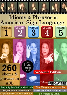 Cover image for Idioms & Phrases in ASL, Vol. 1-5 – Academic Edition
