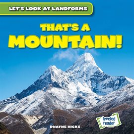 Imagen de portada para That's a Mountain!