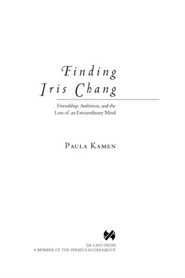 Cover image for Finding Iris Chang