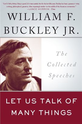 Cover image for Let Us Talk of Many Things