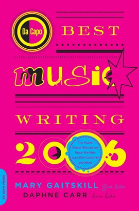 Cover image for Da Capo Best Music Writing 2006