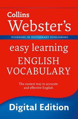 Cover image for Webster's Easy Learning English Vocabulary