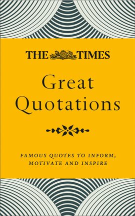 Cover image for The Times Great Quotations