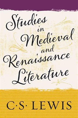 Cover image for Studies in Medieval and Renaissance Literature