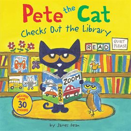 Cover image for Pete the Cat Checks Out the Library