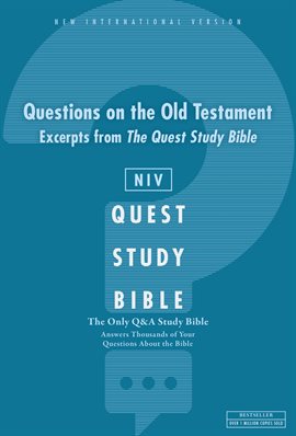 Cover image for NIV, Questions on the Old Testament: Excerpts from The Quest Study Bible