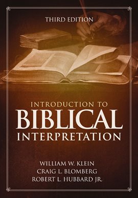 Cover image for Introduction to Biblical Interpretation