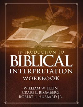 Cover image for Introduction to Biblical Interpretation Workbook