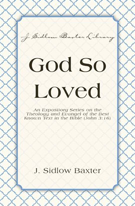 Imagen de portada para God So Loved