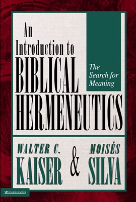 Cover image for Introduction to Biblical Hermeneutics