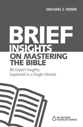 Cover image for Brief Insights on Mastering the Bible