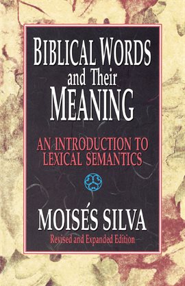 Cover image for Biblical Words and Their Meaning