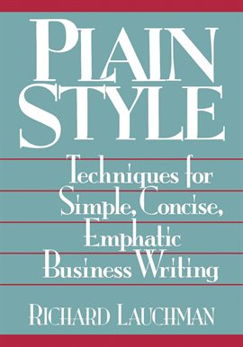 Cover image for Plain Style