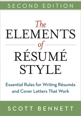 Cover image for The Elements of Resume Style