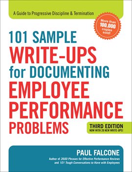 Cover image for 101 Sample Write-Ups for Documenting Employee Performance Problems