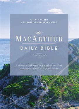 Cover image for NASB, MacArthur Daily Bible