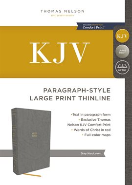 Cover image for KJV Holy Bible: Paragraph-style Large Print Thinline with 43,000 Cross Reference: King James Version