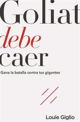 Cover image for Goliat debe caer