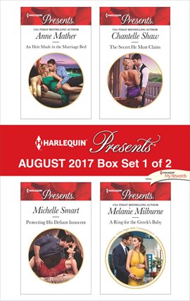 Cover image for Harlequin Presents August 2017 - Box Set 1 of 2