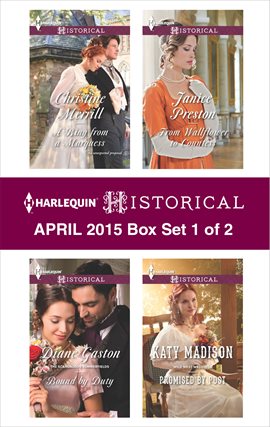 Cover image for Harlequin Historical April 2015 - Box Set 1 of 2