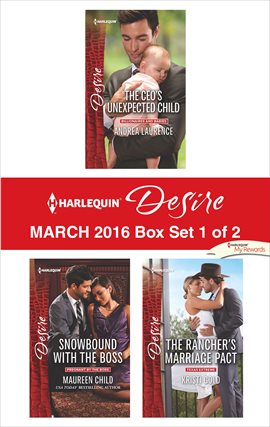 Cover image for Harlequin Desire March 2016 - Box Set 1 of 2