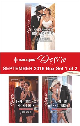 Cover image for Harlequin Desire September 2016 - Box Set 1 of 2