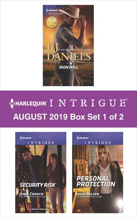 Cover image for Harlequin Intrigue August 2019 - Box Set 1 of 2