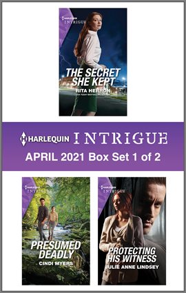 Cover image for Harlequin Intrigue April 2021 - Box Set 1 of 2