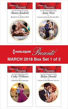 Cover image for Harlequin Presents March 2018 - Box Set 1 of 2