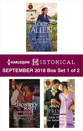 Cover image for Harlequin Historical September 2018 - Box Set 1 of 2