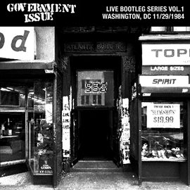 Cover image for Live Bootleg Series Vol. 1: 11/29/1984 Washington, DC @ 9:30 Club
