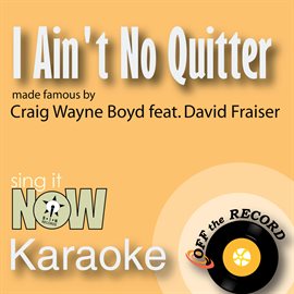 Cover image for I Ain't No Quitter - Single