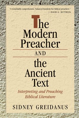 Cover image for The Modern Preacher and the Ancient Text