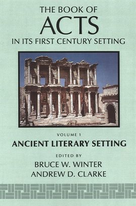 Imagen de portada para The Book of Acts in Its Ancient Literary Setting
