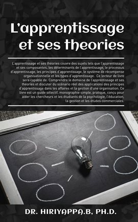 Cover image for L'apprentissage et ses Théories