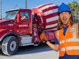 Imagen de portada para Handyman Hal Works Concrete Mixing Trucks | Concrete Trucks for Kids