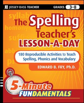 Imagen de portada para The Spelling Teacher's Lesson-a-Day