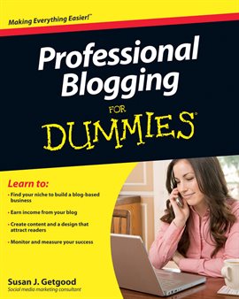 Imagen de portada para Professional Blogging For Dummies