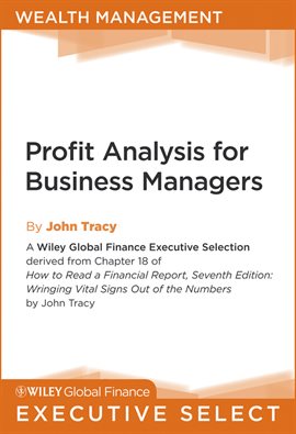 Imagen de portada para Profit Analysis for Business Managers