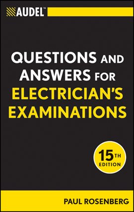 Imagen de portada para Audel Questions and Answers for Electrician's Examinations