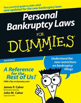 Cover image for Personal Bankruptcy Laws for Dummies